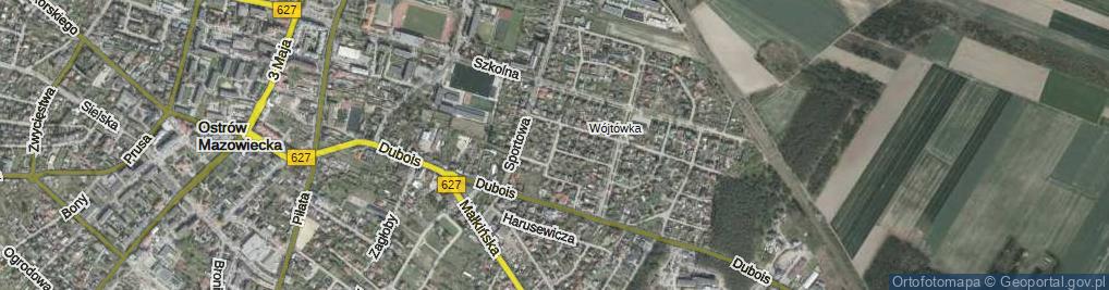 Zdjęcie satelitarne Zakrzewskiego Jana ul.